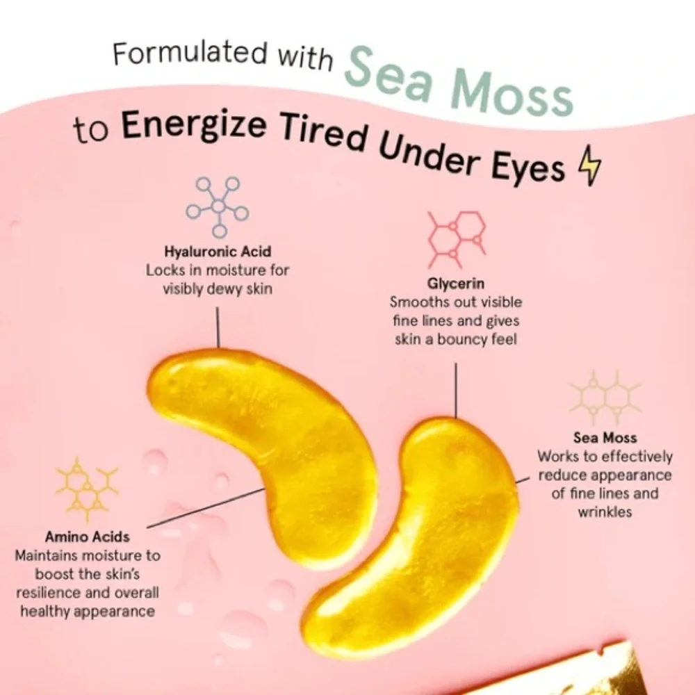 Grace & Stella Energizing Gold Eye Masks - Picture 2 of 3